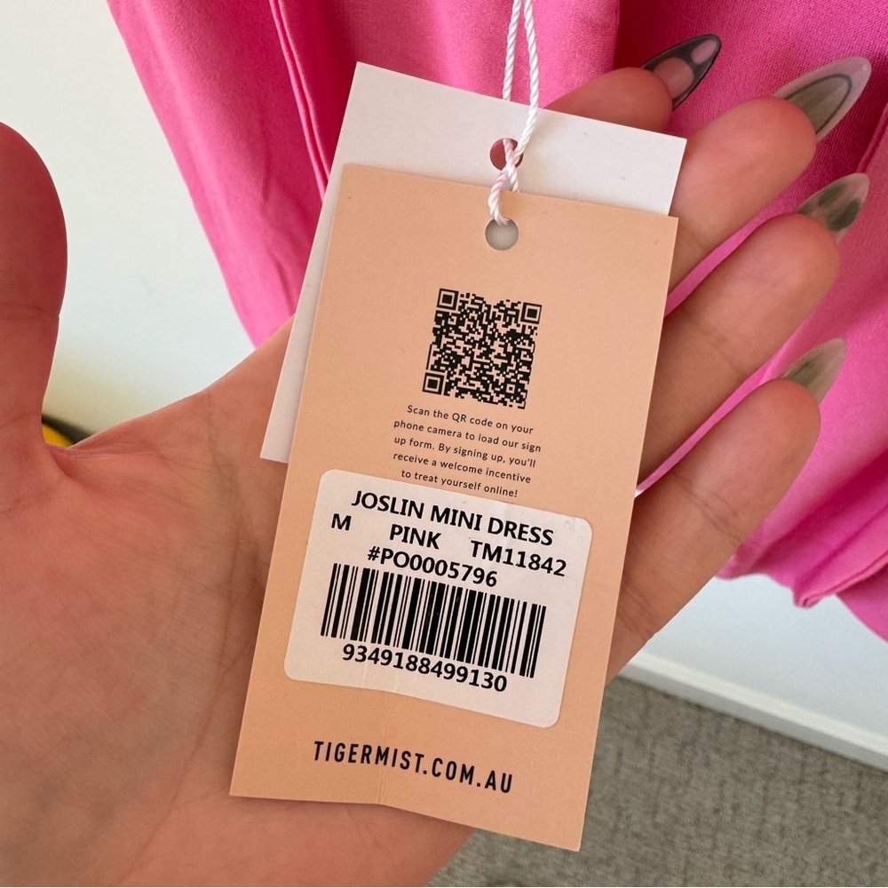NWT Tiger Mist Backless Joslin Pink Mini Dress medium - Picture 4 of 4